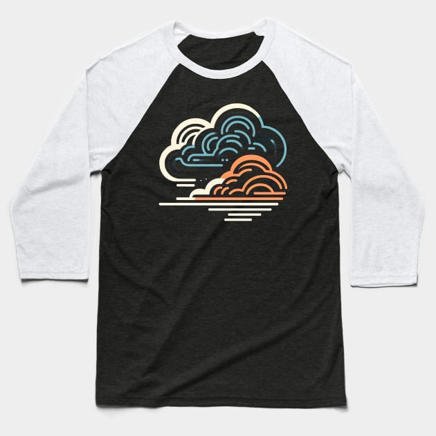 Abstract Cloudscape Baseball T-Shirt by SimplyStitch Shop